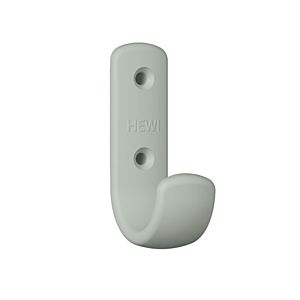 Hewi 477 coat hook 477.90B06195 72x22x47mm, with spacer 62mm, matt, rock grey