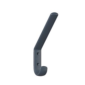 Hewi 477 coat hook 477.90B07192 163x22x108mm, with spacer 123mm, matt, anthracite grey