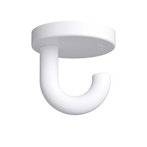 Hewi 477 Unterkopf-Haken 477.90B01598 50 mm, matt, signalweiß