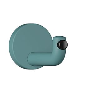 Hewi 477 wall hook 477.90B03555 105mm, door buffer black, matt, aqua blue