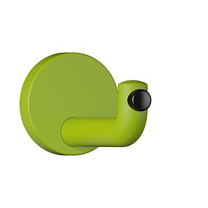 Hewi 477 wall hook 477.90B03574 105mm, door buffer black, matt, apple green