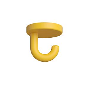 Hewi 477 Haken 477.90B04018 40mm, matte, senfgelb