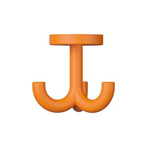 Hewi 477 Haken 477.90B05024 70mm, triple, rotatif, mat, orange