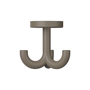 Hewi 477 Haken 477.90B05284 70mm, 3-fach, drehbar, über 15mm Dicke, matt, umbra