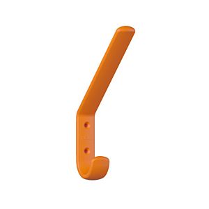 Hewi 477 coat hook 477.90B07124 163x22x108mm, with spacer 123mm, matt, orange