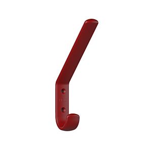 Hewi 477 coat hook 477.90B07133 163x22x108mm, with spacer 123mm, matt, rubinrot
