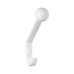 Hewi 477 coat hook 477.90B08098 172x22x116mm, with ball, matt, signal white