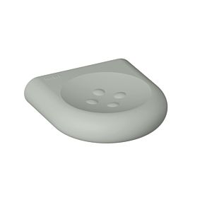 Hewi 477 soap dish 477.02B10095 97mm, with knobs, matt, rock grey