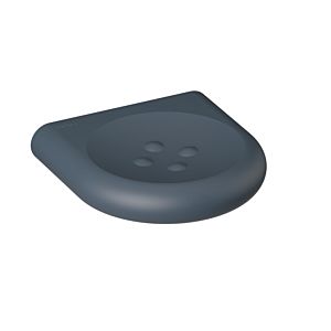 Hewi 477 soap dish 477.02B20092 120 mm, with knobs, matt, anthracite grey