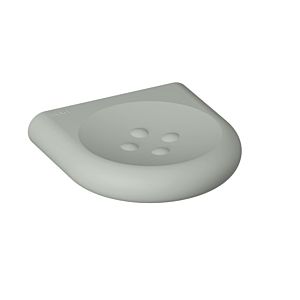 Hewi 477 porte-savon 477.02B20095 120 mm, avec boutons, mat, gris roche