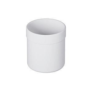 Hewi 477 mug 477.04B02098 signal white, flat bottom, matt