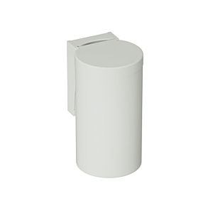 Hewi 477 waste bin 477.05B10097 330x210mm, with hinged lid, adhesive label, matt, light grey