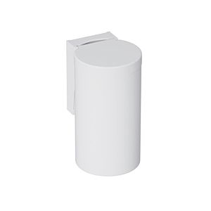 Hewi 477 waste bin 477.05B10098 330x210mm, with hinged lid, adhesive label, matt, signal white