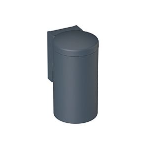 Hewi 477 poubelle 477.05B30092 340x210mm, avec couvercle à charnière, commande au genou, mat, gris anthracite