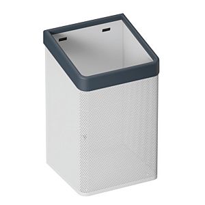 Hewi 477 panier à essuie-mains blanc tôle perforée, gris anthracite, pour sac de 60 l, mat