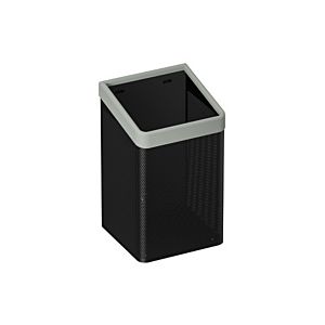 Hewi 477 paper towel basket 477.05B2001195 Perforated metal black, rock grey, for 60 l bag, matt