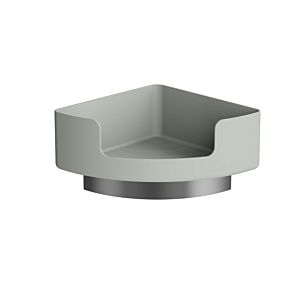 Hewi 802 LifeSystem Eckablage 802.03B22095 Seitenlänge 210mm, mit Wandhalter, matt, felsgrau