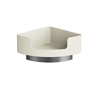 Hewi 802 LifeSystem corner shelf 802.03B22099 side length 210mm, with wall bracket, matt, pure white