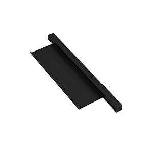 profil de lavabo Hewi 950.13.0002DC 408mm, avec étagère 360x102mm, noir mat