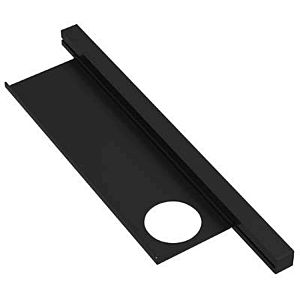 profil de lavabo Hewi 950.13.0003SC 408mm, avec étagère 360x102mm, gris foncé perle mica mat profond, trou à droite