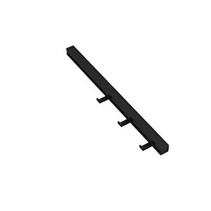 profil de lavabo Hewi 950.13.0008DX avec trois Haken , 25x480mm, blanc mat profond