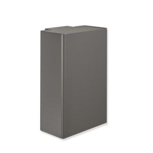 Hewi System 900 poubelle 900.05.00060SC Inox revêtement par poudre gris foncé perle mica foncé mat, suspendu