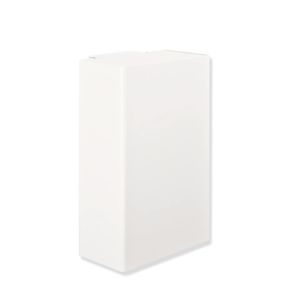 Hewi System 900 Abfallbehälter 900.05.00060DX Edelstahl pulverbeschichtet weiß tiefmatt, wandhängend