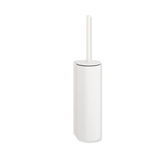 Hewi System 900 Toilet Brush Set 900.20.00160 DX Stainless steel powder-coated in deep matt white, with lid