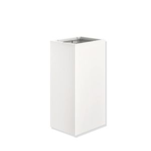 Hewi System 900 papier match0 900.05.00160DX Inox revêtement par poudre blanc mat profond, 25 l, sans couvercle