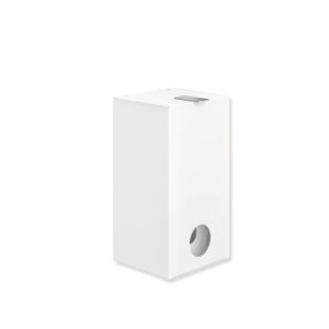 Hewi System 900 déchets hygiéniques System 900 900.05.00660DX Inox peint par poudrage blanc foncé mat, avec Inox sacs hygiéniques