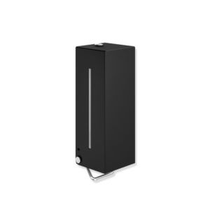 Hewi System 900 soap dispenser 900.06.00460DC Stainless Steel powder-coated black deep matt, manual
