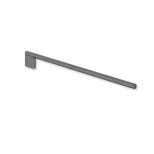 Hewi System 900 towel holder 900.09.00160SC Stainless Steel powder-coated dark gray pearl mica deep matt, fixed, one-armed