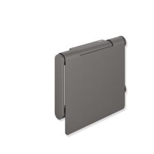 Hewi System 900 WC holder 900.21.00560SC Stainless Steel powder-coated dark gray pearl mica deep matt, with lid