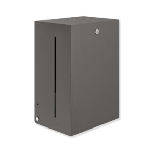 Hewi System 900 Papierrollenspender 900.06.01060SC Edelstahl pulverbeschichtet dunkelgrau perlglimmer tiefmatt, elektronisch