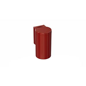 Hewi 477 waste bin 477.05.10033 rubinrot , with hinged lid, adhesive label