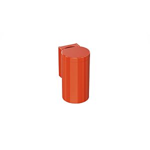 Hewi 477 waste bin 477.05.10036 coral, with hinged lid, adhesive label