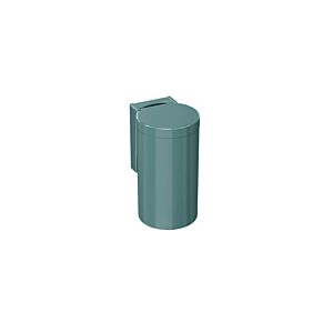 Hewi 477 waste bin 477.05.10055 aqua blue, with hinged lid, adhesive label