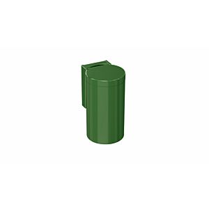Hewi 477 waste bin 477.05.10072 may green, with hinged lid, adhesive label