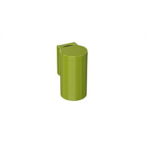 Hewi waste bin 477 4770510074 apple green, with hinged lid, adhesive label