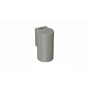 Hewi 477 waste bin 477.05.10095 rock gray, with hinged lid, adhesive label