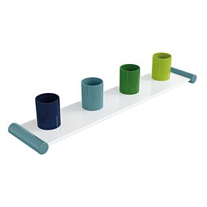 porte-brosse à dents Hewi 800.03.40155 bleu aqua, vert pomme