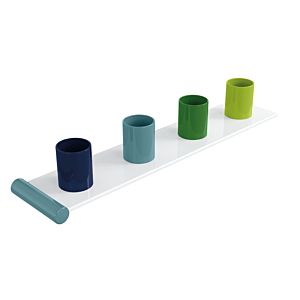 porte-brosse à dents Hewi 800.03.41155 bleu aqua, kit d&#39;extension, vert pomme