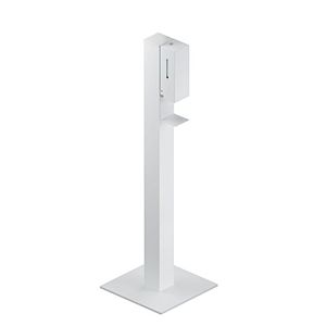 Hewi Sensoric Desinfektionsspendersäule 900.06.01360DX Aluminium pulverbeschichtet weiß tiefmatt, Aluminium pulverbeschichtet