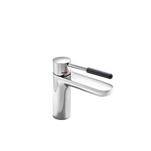 Hewi AQ Waschtischarmatur AQ1B12M1024092 rund, Ausladung 159mm, matt, verchromt, Griff anthrazitgrau