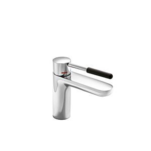 Hewi AQ mitigeur lavabo AQ1B12M1024090 rond, saillie 159mm, mat, chromé, poignée noir de jais