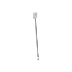 Hewi System 800 floor support 950.50.026XA98 Stainless Steel satin Stainless Steel , vertical length 563 mm, connection signal white