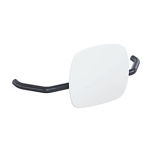 Hewi 801 dossier 801.51.907192 distance au mur 230mm, dossier blanc signal, gris anthracite