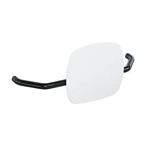 Hewi 801 Rückenstütze 801.51.907190 Wandabstand 230mm, Lehne signalweiß, tiefschwarz