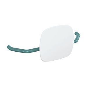 Hewi 801 dossier 801.51.907155 distance au mur 230mm, dossier signal blanc, bleu aqua