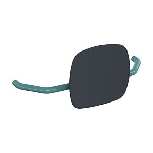 Hewi 801 dossier 801.51.907255 distance au mur 230mm, dossier gris anthracite, bleu aqua